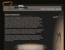 Tablet Screenshot of brownsarch.biz